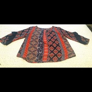 VAN HUESEN Peasant style blouse